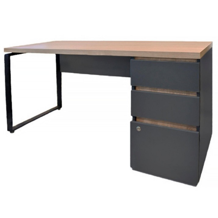 Masa de birou Deco Urban+Box Right 150x68 Oak Sonoma/Anthracite (T2MUD1506)