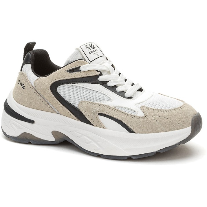 Adidași pentru dame Crosby 457162/04-02W Beige/Black, s.39