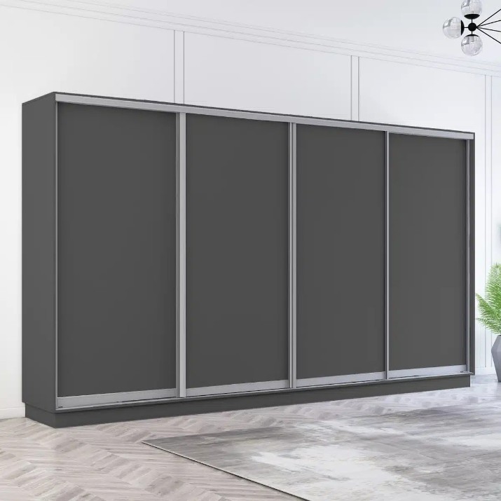 Dulap cu uşi glisante Mobildor-Lux Fox 370x220 Anthracite (fox7703)