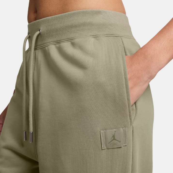 Женские спортивные штаны Nike W Jordan Flt Flc Ft Oh Pant Adj Medium Khaki/Thermal Green, s.XS