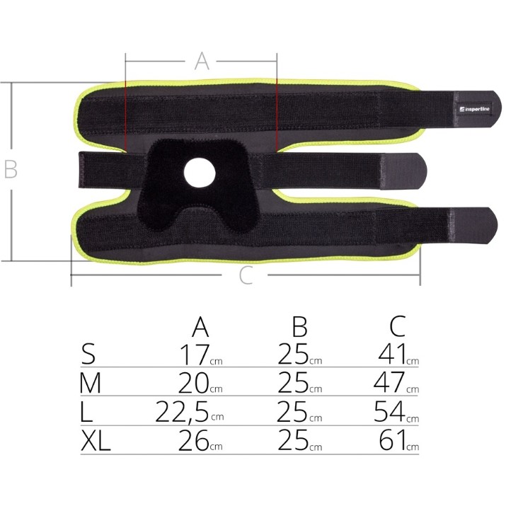 Orteză pentru genunchi Insportline Bamboo Knee Brace, s.S (5625)