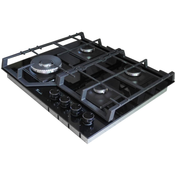 Plită incorporabilă cu gaz Tornado TRCB-1460 BL GL