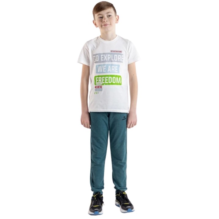 Pantaloni spotivi pentru copii Bumbacel BP13547M_5414A1_S76 Green, 12-13 years