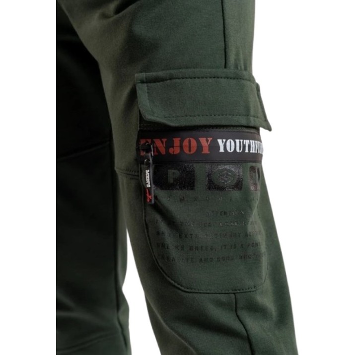 Детские спортивные штаны Bumbacel BP13629K_0415A1_S76 Khaki, 12-13 years