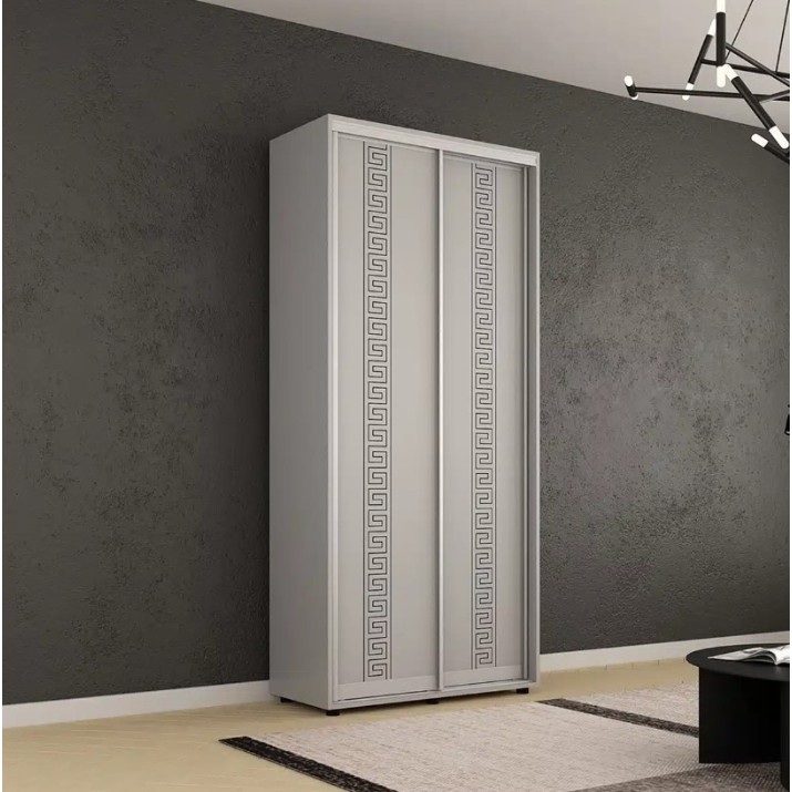 Dulap cu uşi glisante Mobildor-Lux Compact Meander 120x210 Grey (00013005)