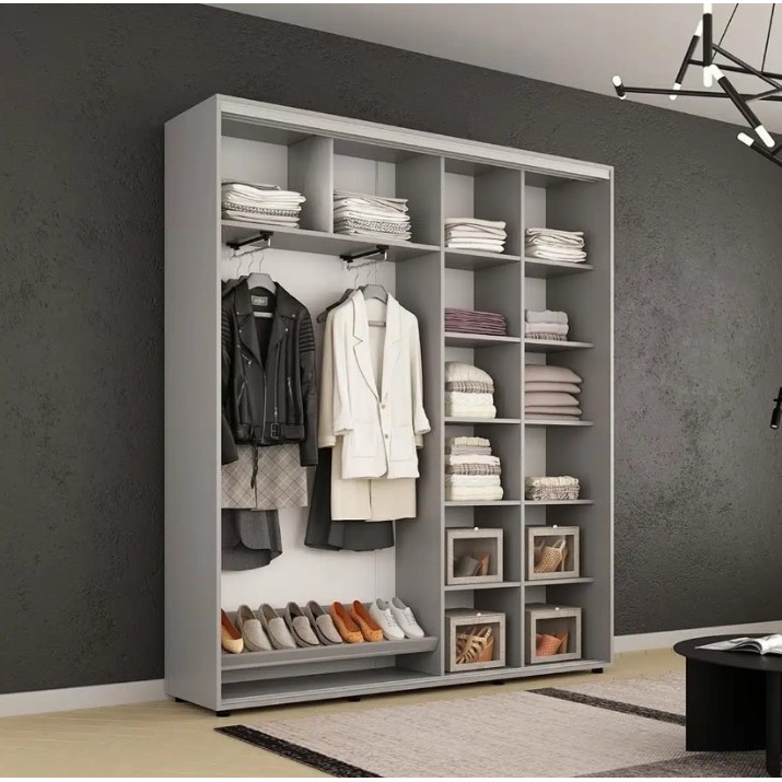 Шкаф-купе Mobildor-Lux Compact Meander 220x230 Grey (00013247)