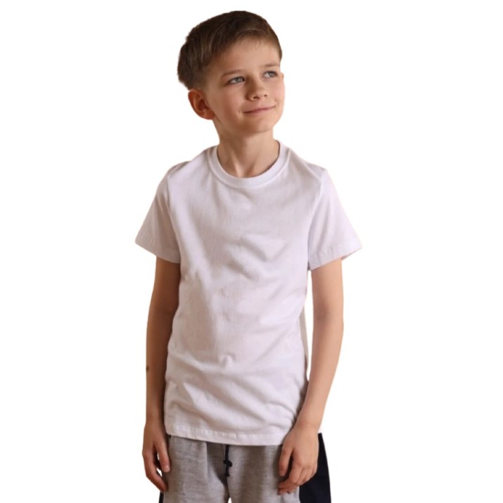 Tricou pentru copii Bumbacel BT11008K_4001_S210 White, 7-8 years
