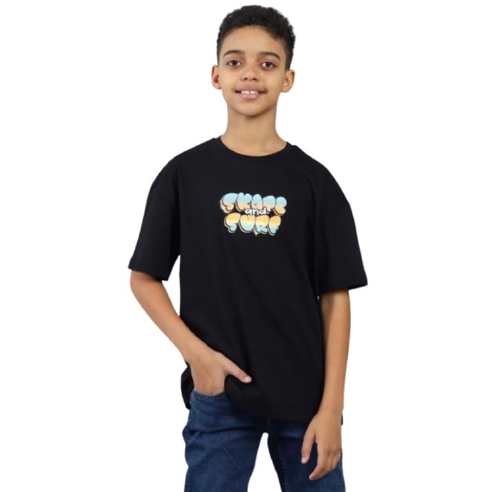 Детская футболка Bumbacel BT64118P_0303_S77 Black, 8-9 years