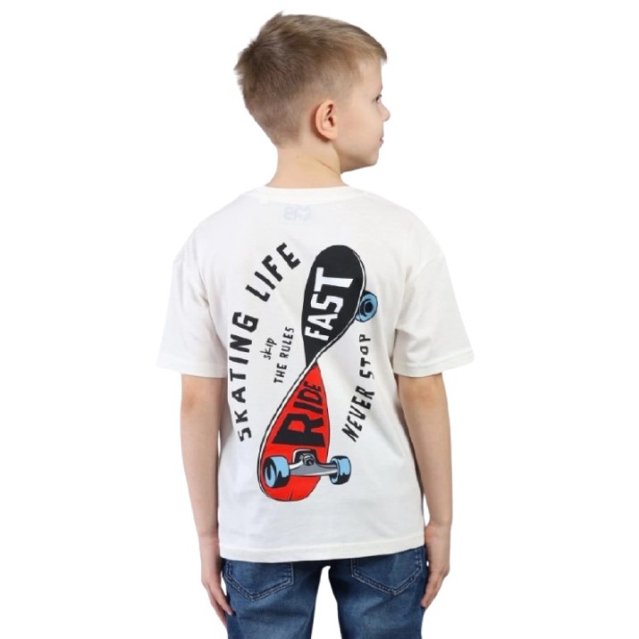 Tricou pentru copii Bumbacel BT64120P_0907_S77 White, 10-11 years