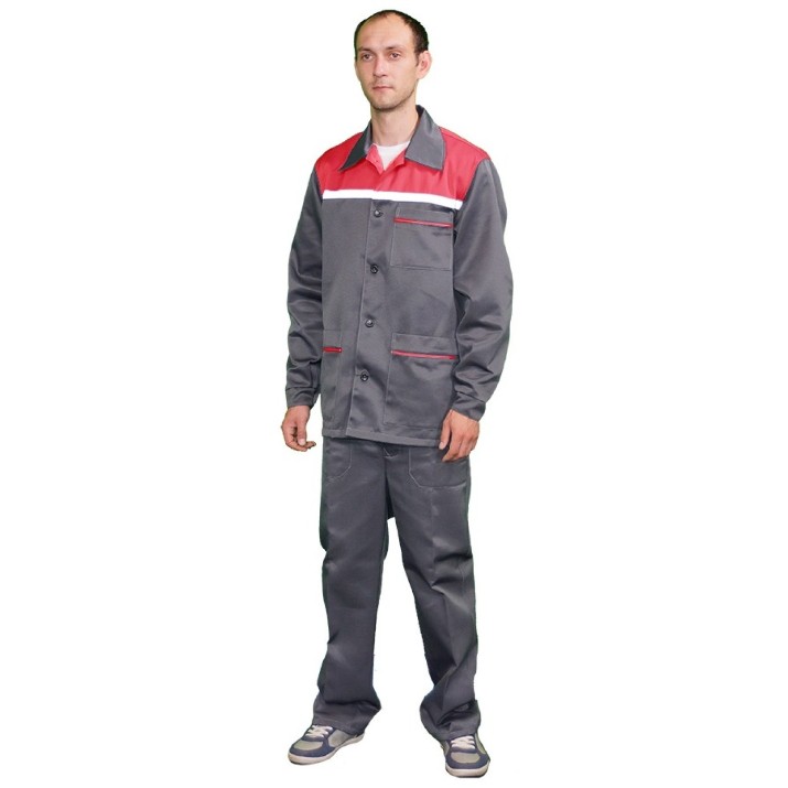 Куртка рабочая Soling 041 5926 Grey/Red, s.48-50 3/4