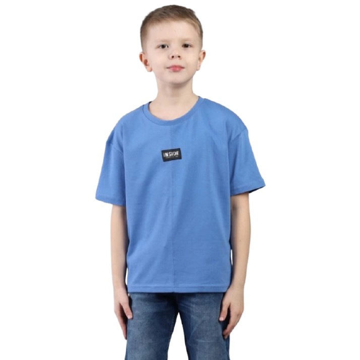 Детская футболка Bumbacel BT64121P_3920_S77 Blue, 8-9 years