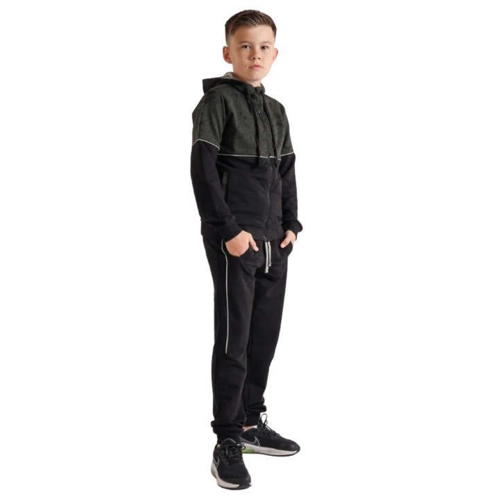 Costum sportiv pentru copii Bumbacel BTR15590K_0509_S96 Green, 14-15 years