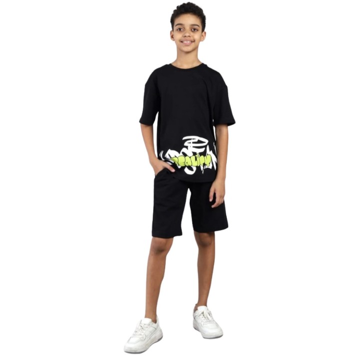 Costum sportiv pentru copii Bumbacel BTR90307P_0303_S77 Black, 10-11 years