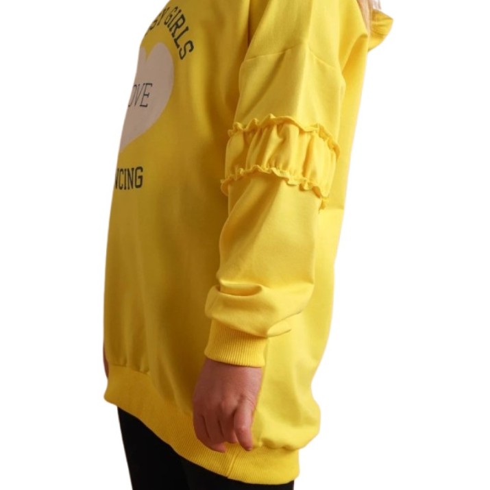 Hanorac pentru copii Bumbacel GH25056_0646 Yellow, 10-11 years