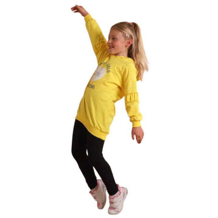 Hanorac pentru copii Bumbacel GH25056_0646 Yellow, 11-12 years