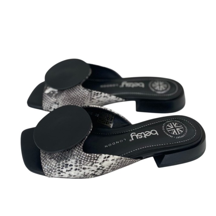 Женские мюли Betsy B927060/08 Black/White, s.39
