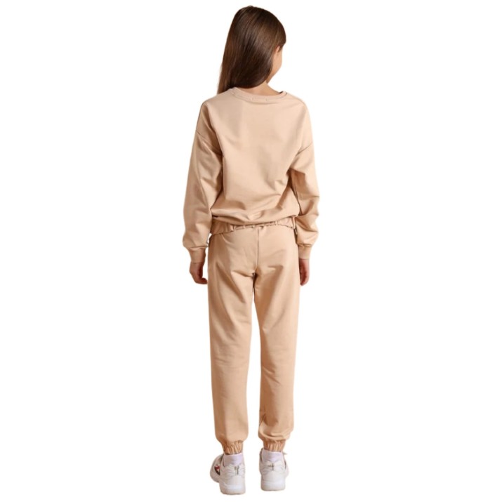 Costum sportiv pentru copii Bumbacel GTR24587K_1011A1_S96 Beige, 12-13 years