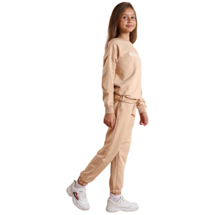 Costum sportiv pentru copii Bumbacel GTR24587K_1011A1_S96 Beige, 9-10 years