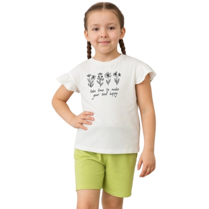 Детская футболка Bumbacel GT64105_0809_S26 White, 7-8 years