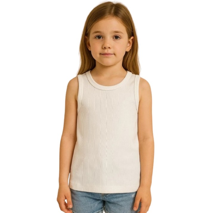Детская майка Bumbacel GT64114P_0809_S77 Cream, 7-8 years