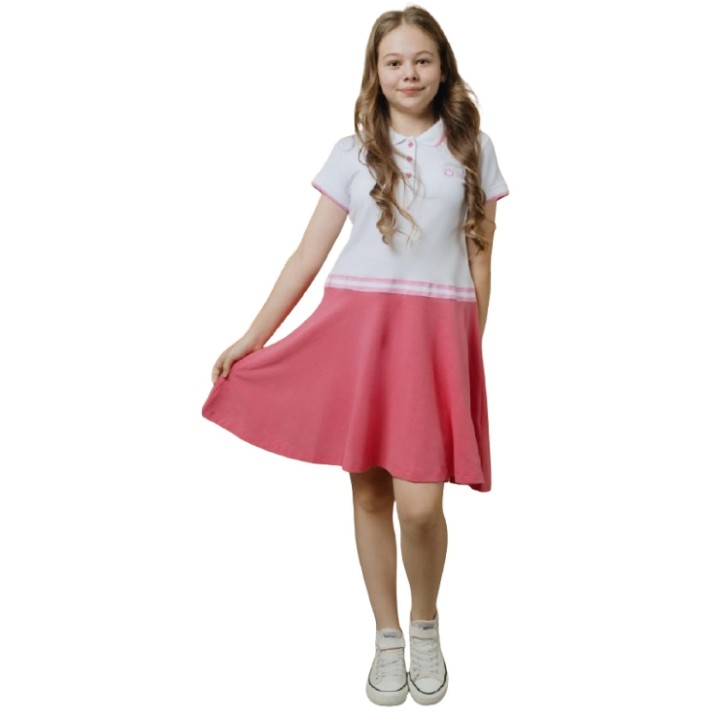 Детское платье Bumbacel GRP22063K_1920_S410 Pink, 7-8 years