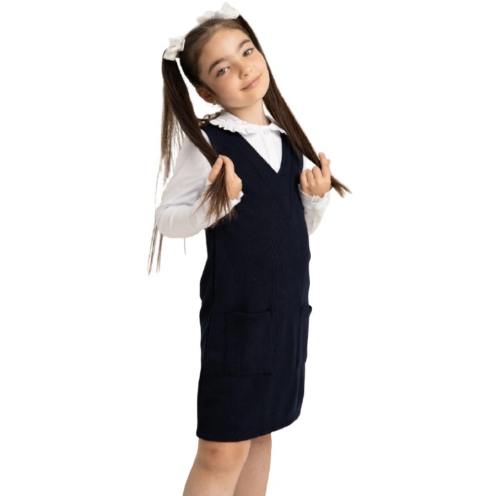 Rochie pentru copii Bumbacel GRS22038_3810_S55 Black, 6-7 years