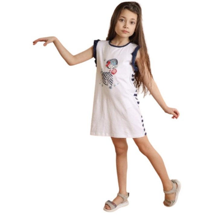 Rochie pentru copii Bumbacel GR22024_0003_Albastru_S26 Blue, 2-3 years