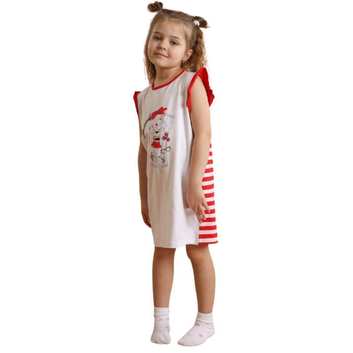 Детское платье Bumbacel GR22024_0003_Rosu_S26 Red, 6-7 years