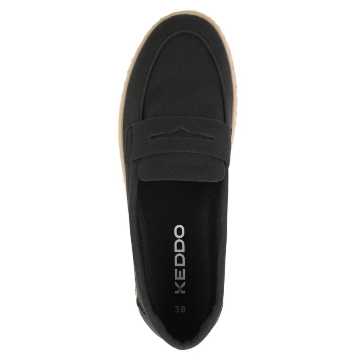 Espadrile pentru dame Keddo 457144/05-01 Black, s.36