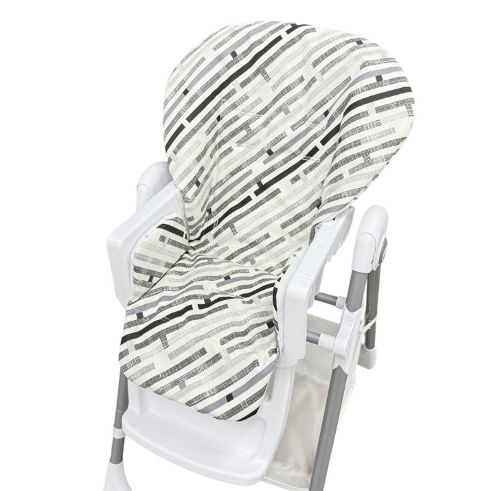 Husa pentru scaun de masa Holala Kids Classic Zebra Grey