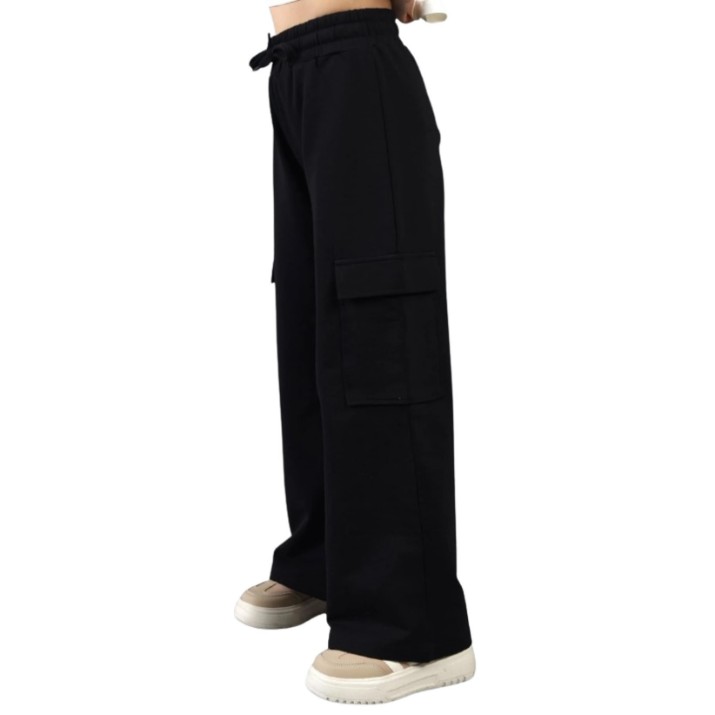 Pantaloni spotivi pentru copii Bumbacel GP70585_0303_S77 Black, 13-14 years