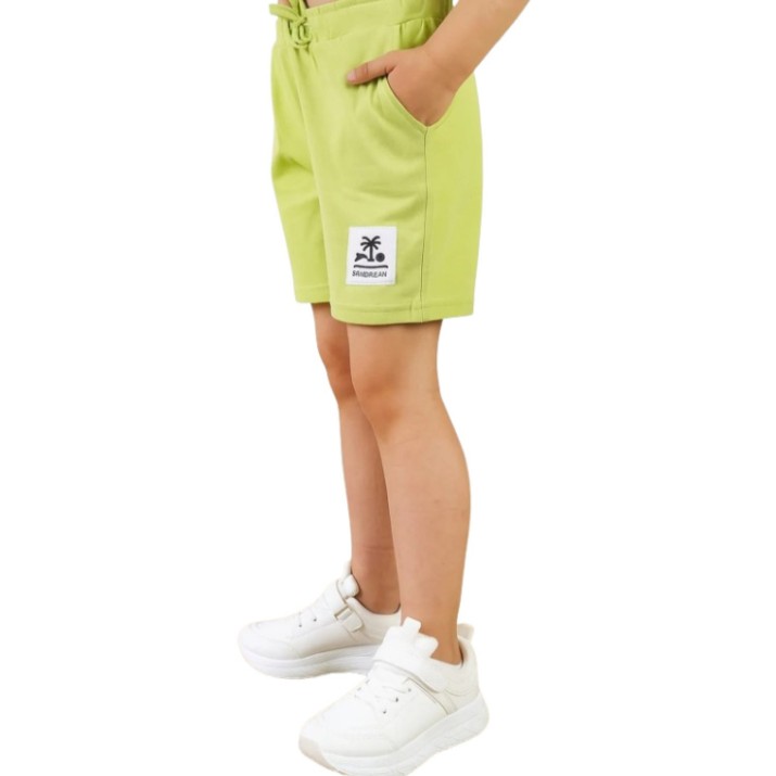 Pantaloni scurți pentru copii Bumbacel GPS7057P_0230_S26 Green, 4-5 years