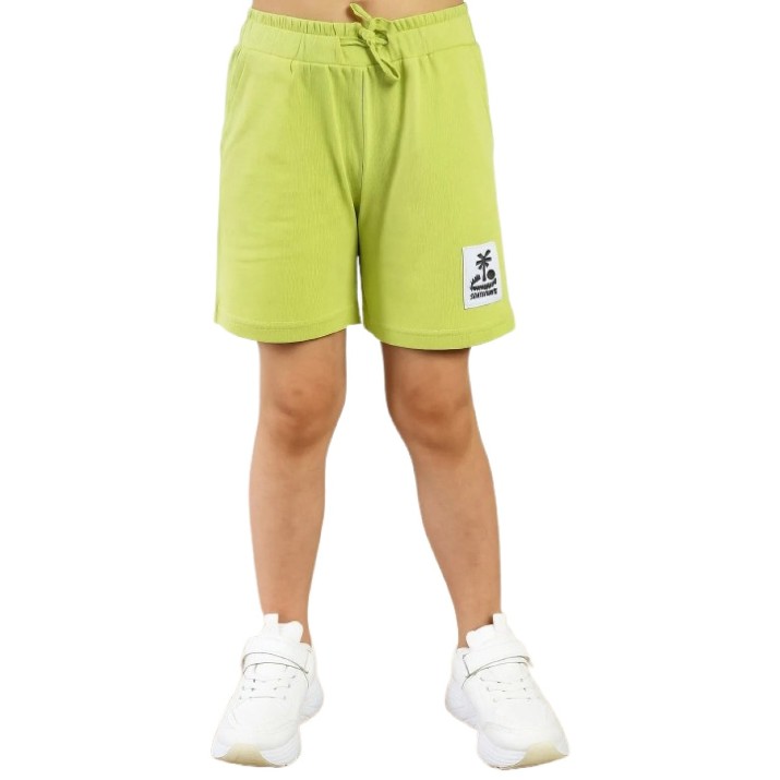 Pantaloni scurți pentru copii Bumbacel GPS7057P_0230_S26 Green, 6-7 years