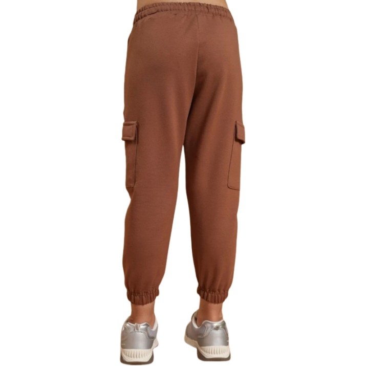 Детские спортивные штаны Bumbacel GP24057_1137_S35 Brown, 7-8 years