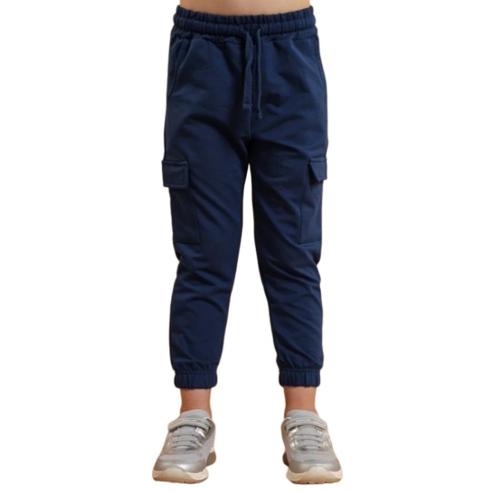 Pantaloni spotivi pentru copii Bumbacel GP24057_3920 Blue, 3-4 years