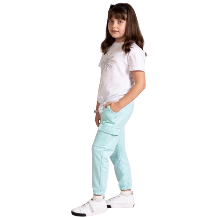 Pantaloni spotivi pentru copii Bumbacel GP24057_4910_S85 Blue, 12-13 years