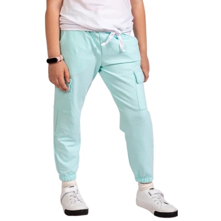 Pantaloni spotivi pentru copii Bumbacel GP24057_4910_S85 Blue, 9-10 years