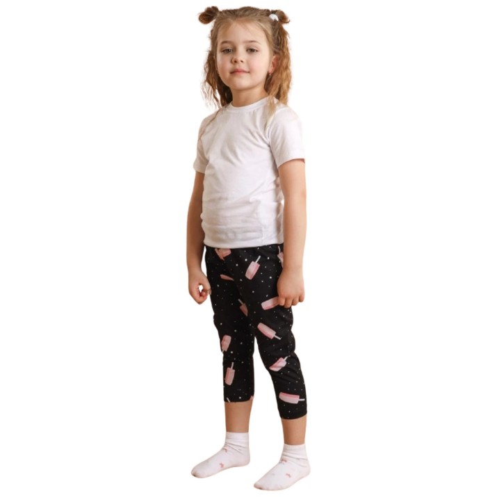 Jambiere pentru copii Bumbacel GLG24080K_0004_Inghetata_S25 Black, 4-5 years