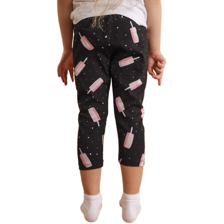 Детские леггинсы Bumbacel GLG24080K_0004_Inghetata_S25 Black, 5-6 years