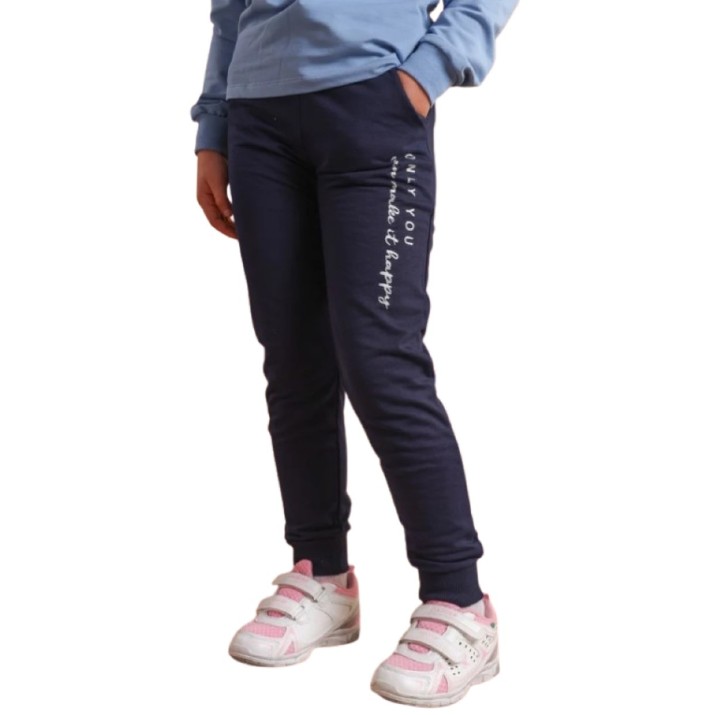 Pantaloni spotivi pentru copii Bumbacel GP24041_3920_S26 Blue, 4-5 years