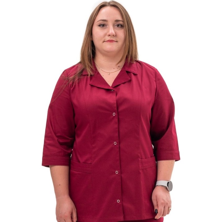 Медицинская рубашка Soling Melissa Burgundy Shirt, s.50