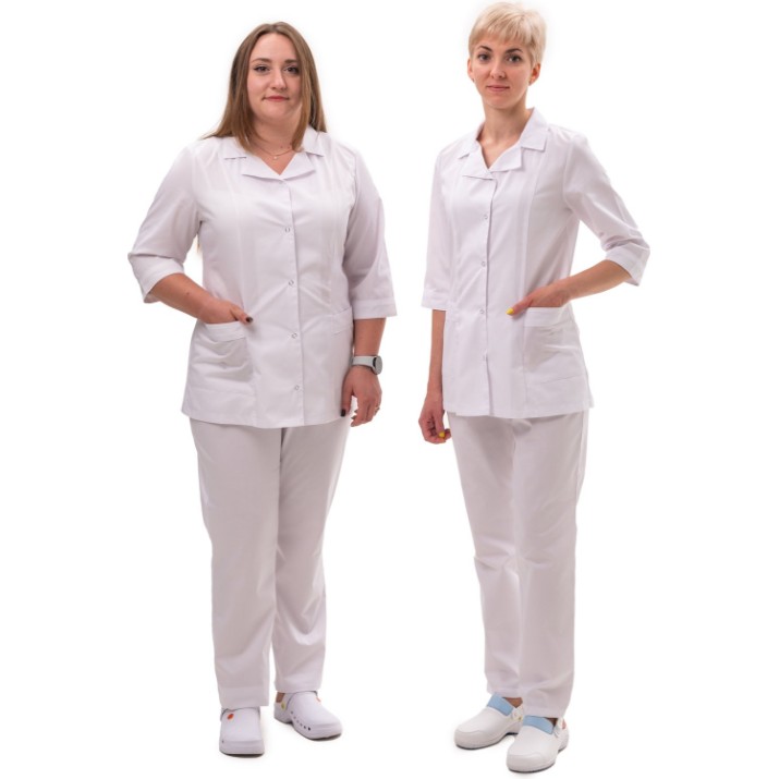 Медицинская рубашка Soling Melissa White Shirt, s.50