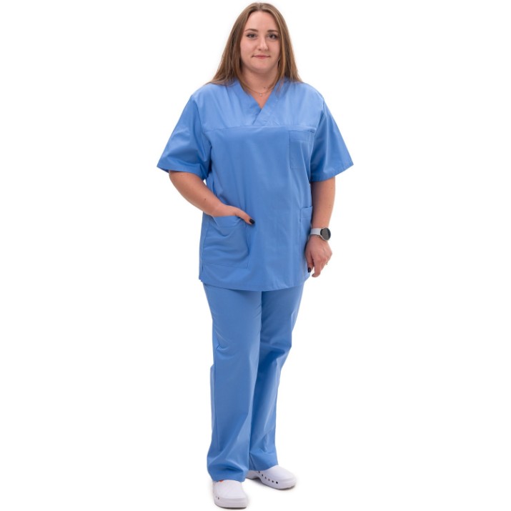 Pantaloni medicali Soling Protec Light Blue Trousers, s.56-58