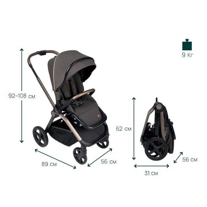 Коляска Chicco Mysa Bronze Lizard Re Lux (8702632)
