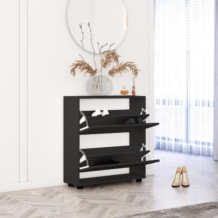 Rafturi pentru pantofi Mobildor-Lux Leo 90x27x86 Anthracite (10008581)