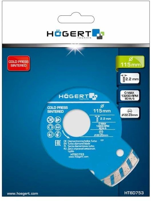 Диск для резки Hoegert HT6D751