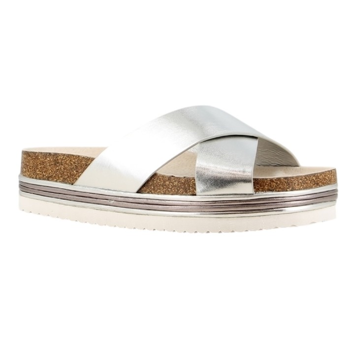 Șlapi pentru femei Soling B491739 Silver, s.37