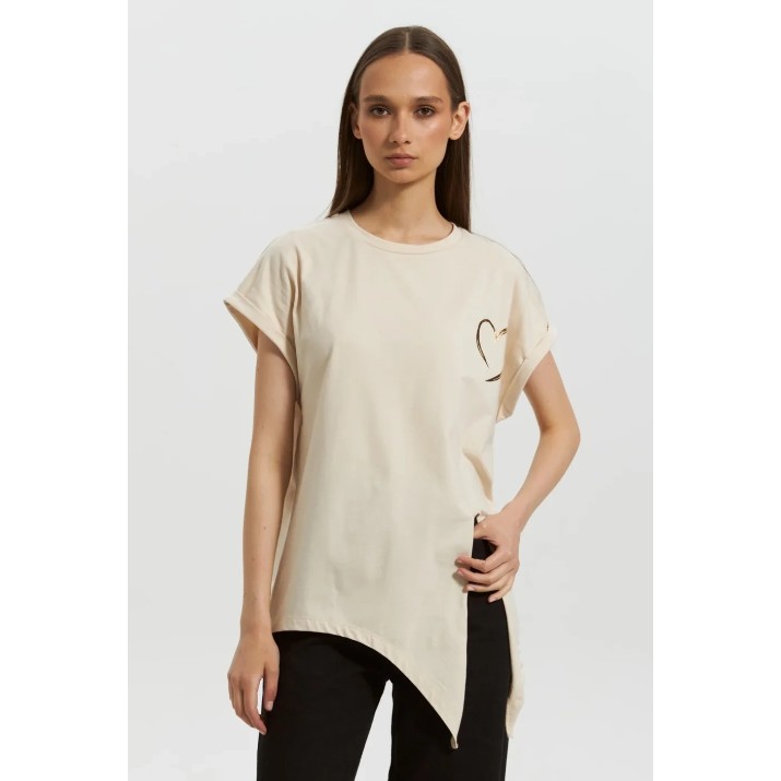 Женская футболка Bumbacel WT3884_0105_XS5 Cream, s.XL