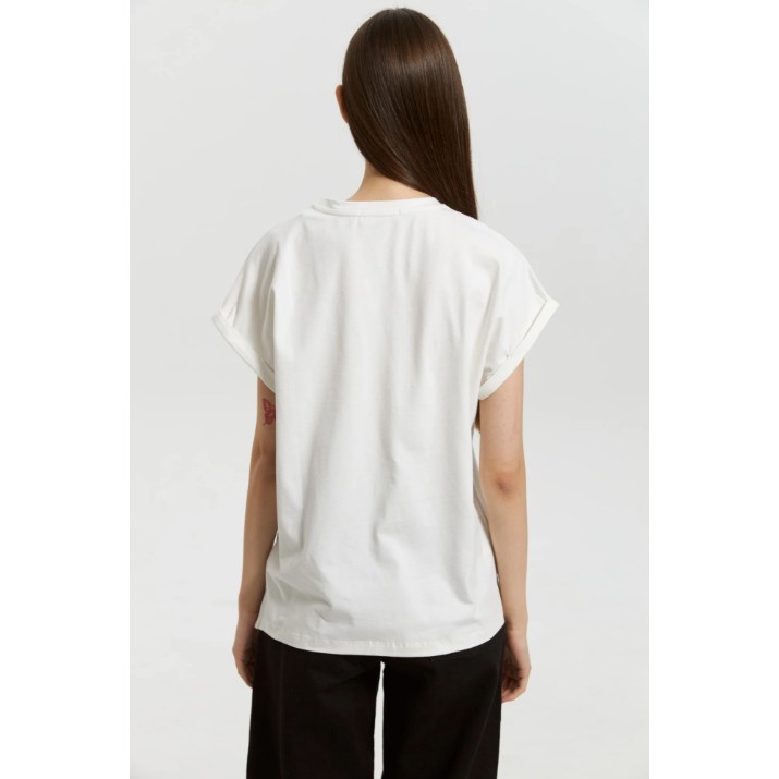 Tricou de dame Bumbacel WT3884_0601_XS5 White, s.M