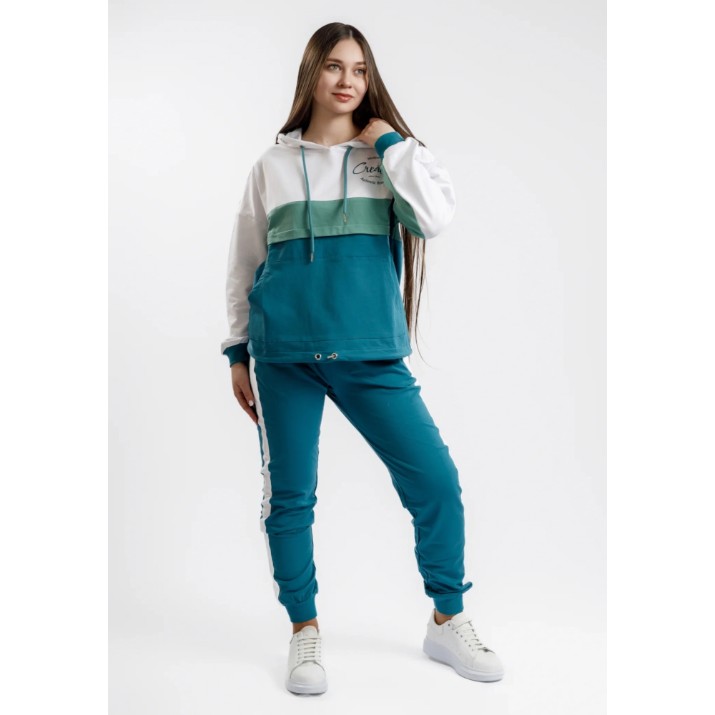 Costum sportiv damă Bumbacel WTR45000_KHAKI_M4 Green, s.M